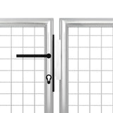 Port vidaxl 400x100 cm stal srebrny