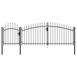 Brama VidaXL 1,75x4 m, stal czarna