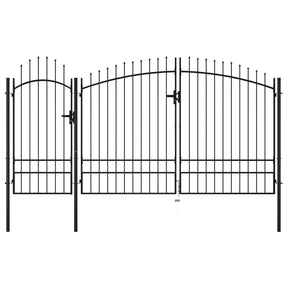 Port vidaxl 2.45x4 m stalowa czarna