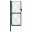 Vidaxl tuinpoort staal 100x175 cm groen