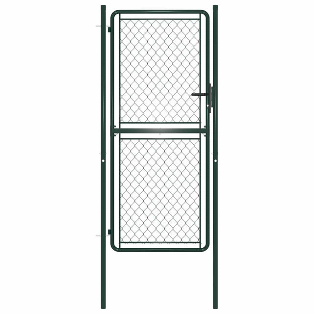 Vidaxl tuinpoort staal 100x175 cm groen