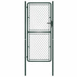 Vidaxl tuinpoort staal 100x200 cm groen