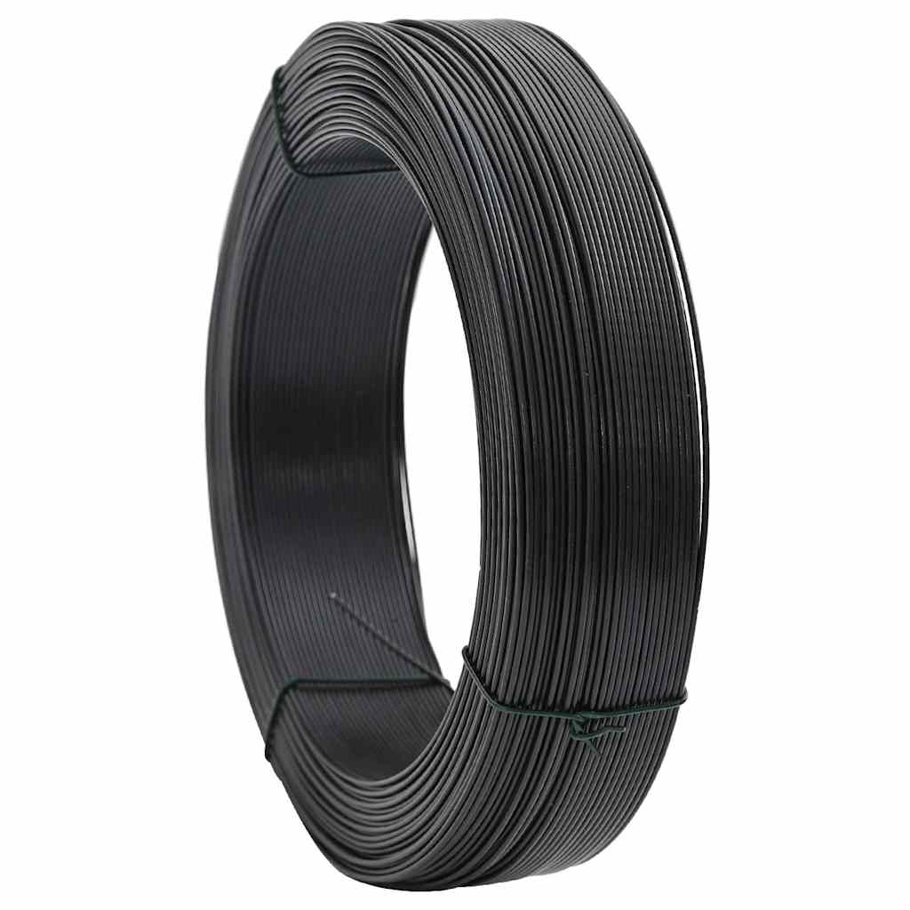 Vidaxl Hekbind Nić ​​250 m 1,4 2 mm stalowy antracyt