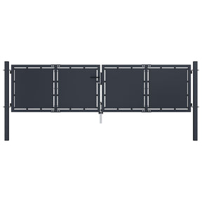 Brama VidaXL 300x75 cm stal antracytowa