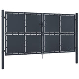 Brama VidaXL 300x125 cm stal antracytowa