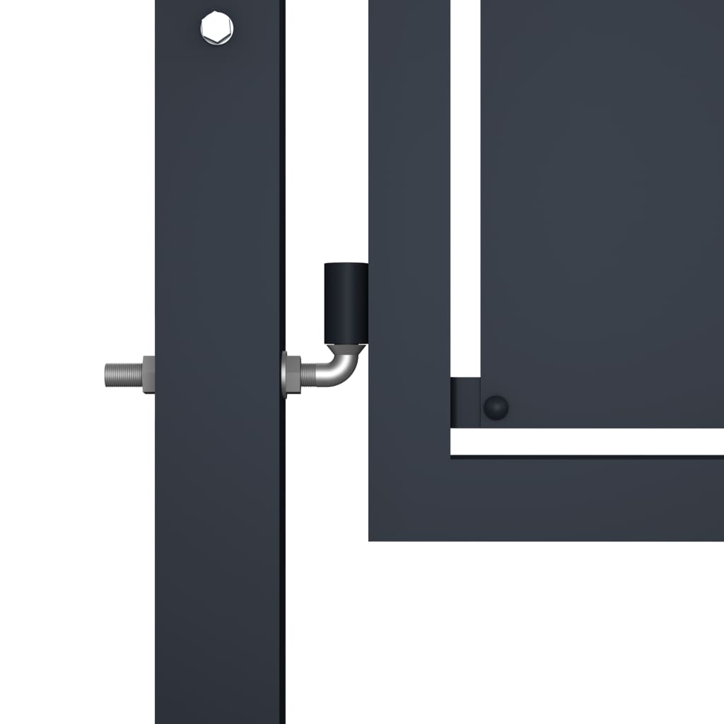 Brama VidaXL 300x125 cm stal antracytowa