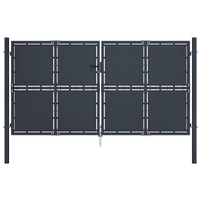 Brama VidaXL 300x175 cm stal antracytowa
