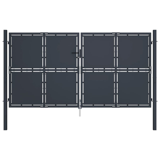 Brama VidaXL 300x200 cm stal antracytowa