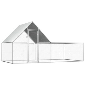 Vidaxl Chicken Run 4x2x2 M ocynkowana stal