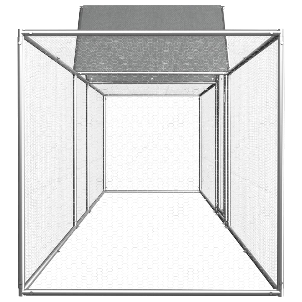 Vidaxl Chicken Run 5x1x1,5 m ocynkowana stal