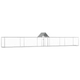 Vidaxl Chicken Run 9x1x1,5 m stal ocynkowana