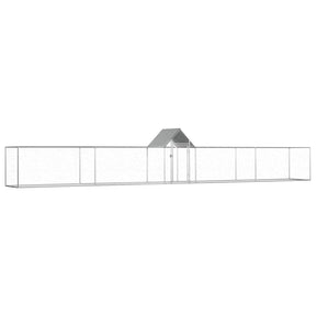 Vidaxl Chicken Run 9x1x1,5 m stal ocynkowana