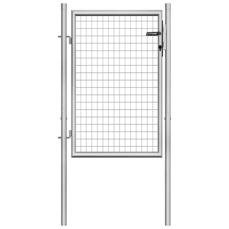 Brama ogrodowa Vidaxx stal ocynkowana 100x100 cm srebrna