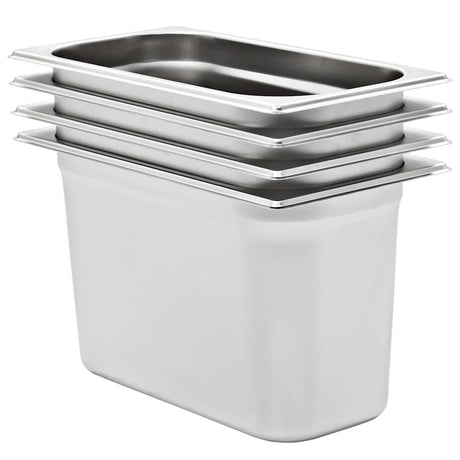 Pojemniki gastronomiczne Vidaxx 4 szt. GN 1 3 200 mm ze stali nierdzewnej