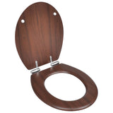 Vidaxl toalety z miękką osłoną 2 ST MDF Brown