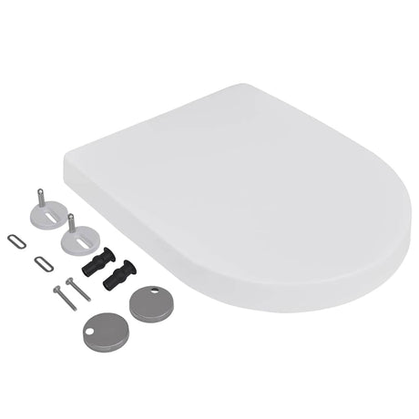 Deski sedesowe VidaXL z pokrywą typu soft-close, 2 szt. plastikowy biały