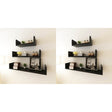 Vidaxl wandplanken 6 st zwart