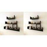 Vidaxl wandplanken 6 st zwart
