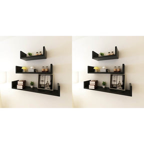Vidaxl wandplanken 6 st zwart