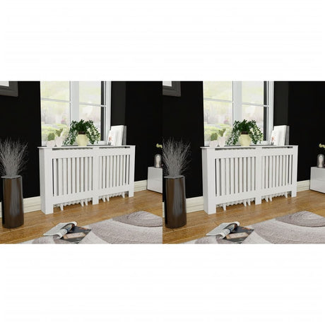 Obudowa grzejnika Vidaxx 2 szt. 152 cm mdf biała