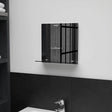 Lustro ścienne Vidaxx z półką 30x30 cm ze szkła hartowanego