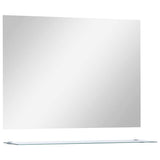 Lustro ścienne vidaxl z półką 80x60 cm utwardzonego szkła
