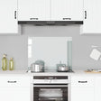 Vidaxl Splash Screen Kitchen 80x60 cm Hartowane szkło przezroczyste