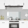 Vidaxl Splash Screen Kitchen 90x50 cm Hartowane szkło przezroczyste