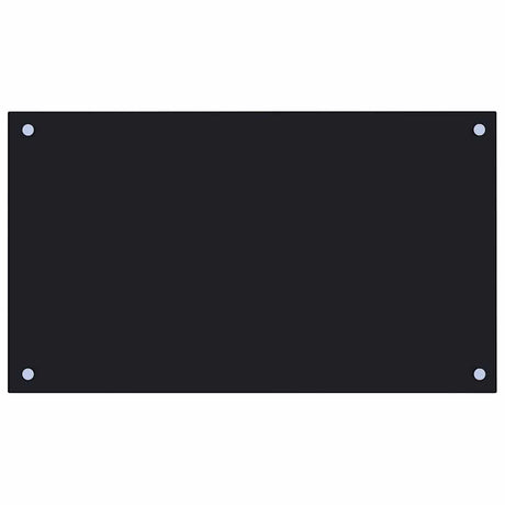 Vidaxl Splash Screen Kitchen 70x40 cm Terminin Glass Black