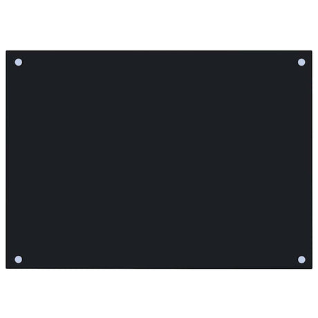 Vidaxl Splash Screen Kitchen 70x50 cm Terminin Glass Black