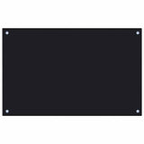 Vidaxl Splash Screen Kitchen 80x50 cm hartowany szklany czarny