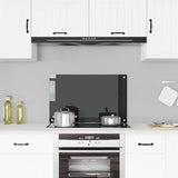 Vidaxl Splash Screen Kitchen 80x50 cm hartowany szklany czarny