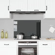 Vidaxl Splash Screen Kitchen 90x60 cm zahartowany szklany czarny