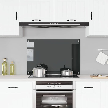 Vidaxl Splash Screen Kitchen 90x60 cm zahartowany szklany czarny