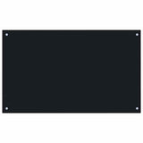 Vidaxl Splash Screen Kitchen 100x60 cm Terminin Glass Black