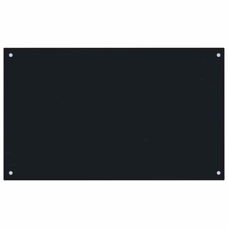 Vidaxl Splash Screen Kitchen 100x60 cm Terminin Glass Black