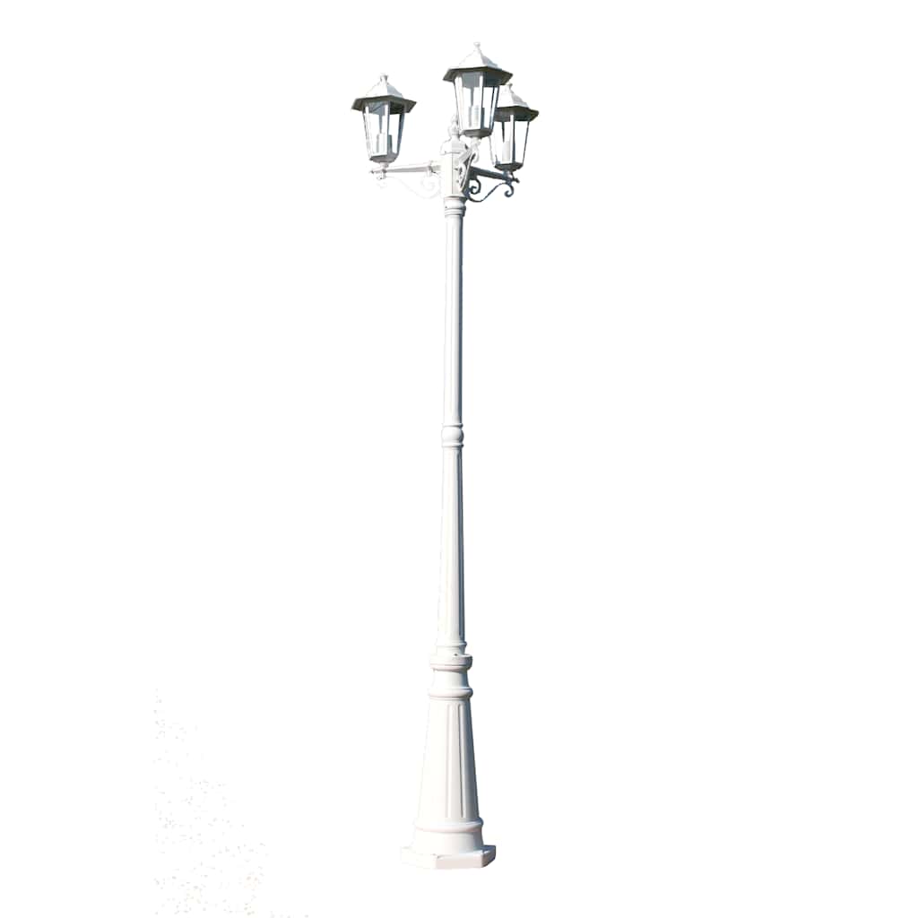 Vidaxl Garden Lant Kingston 3-Arms 215 cm White