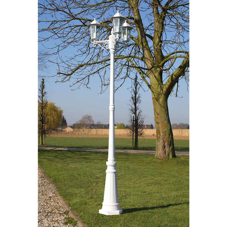Vidaxl Garden Lant Kingston 3-Arms 215 cm White