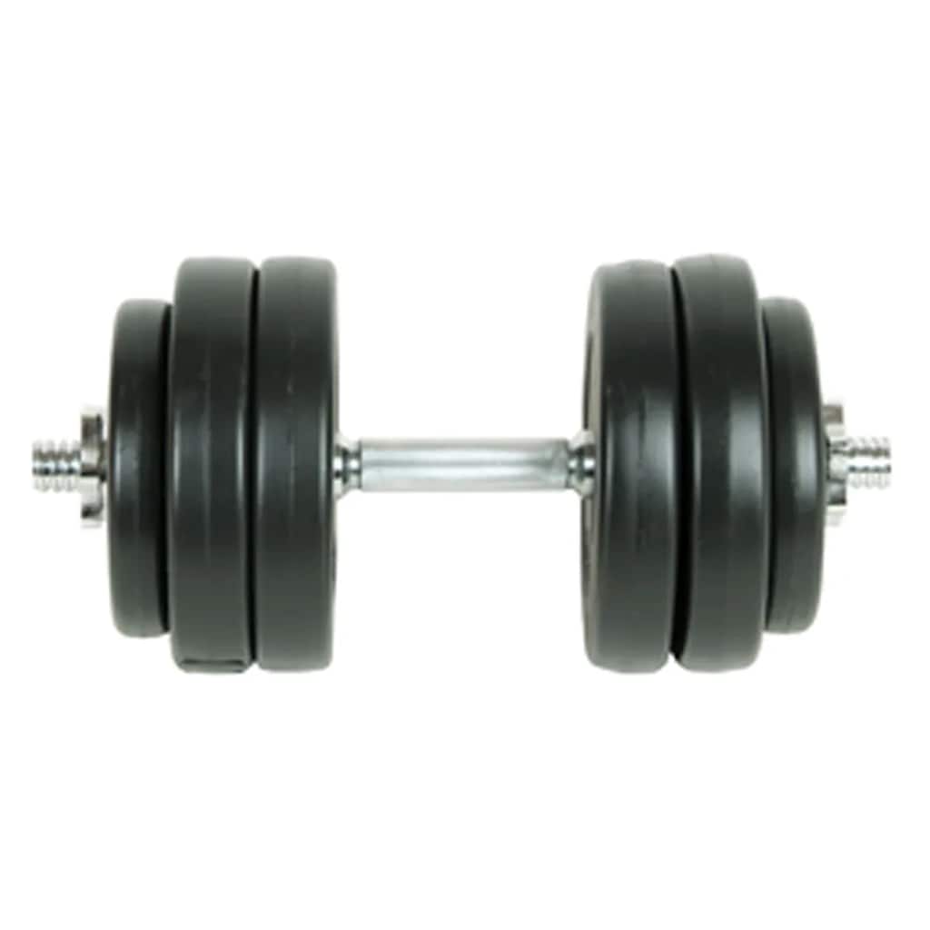 VidaXL 9-częściowy zestaw hantli 15 kg