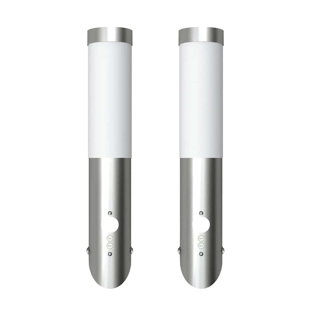 Vidaxl buitenlamp rvs enego met sensor (2 stuks)