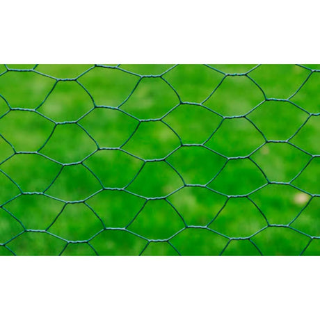 Vidaxl Wire Mesh Heksagonal 1x25 M stalowa ciemnozielona