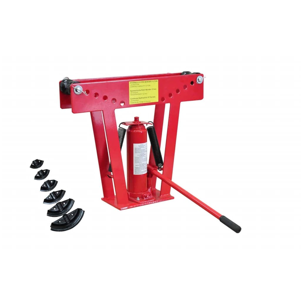 Vidaxl hydrauliczny pijpenbuiger 12-ton z 6 formami