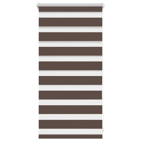 Roleta zebra VidaXL 40,9x100 cm szerokość tkaniny 36,7 cm kawowy brąz