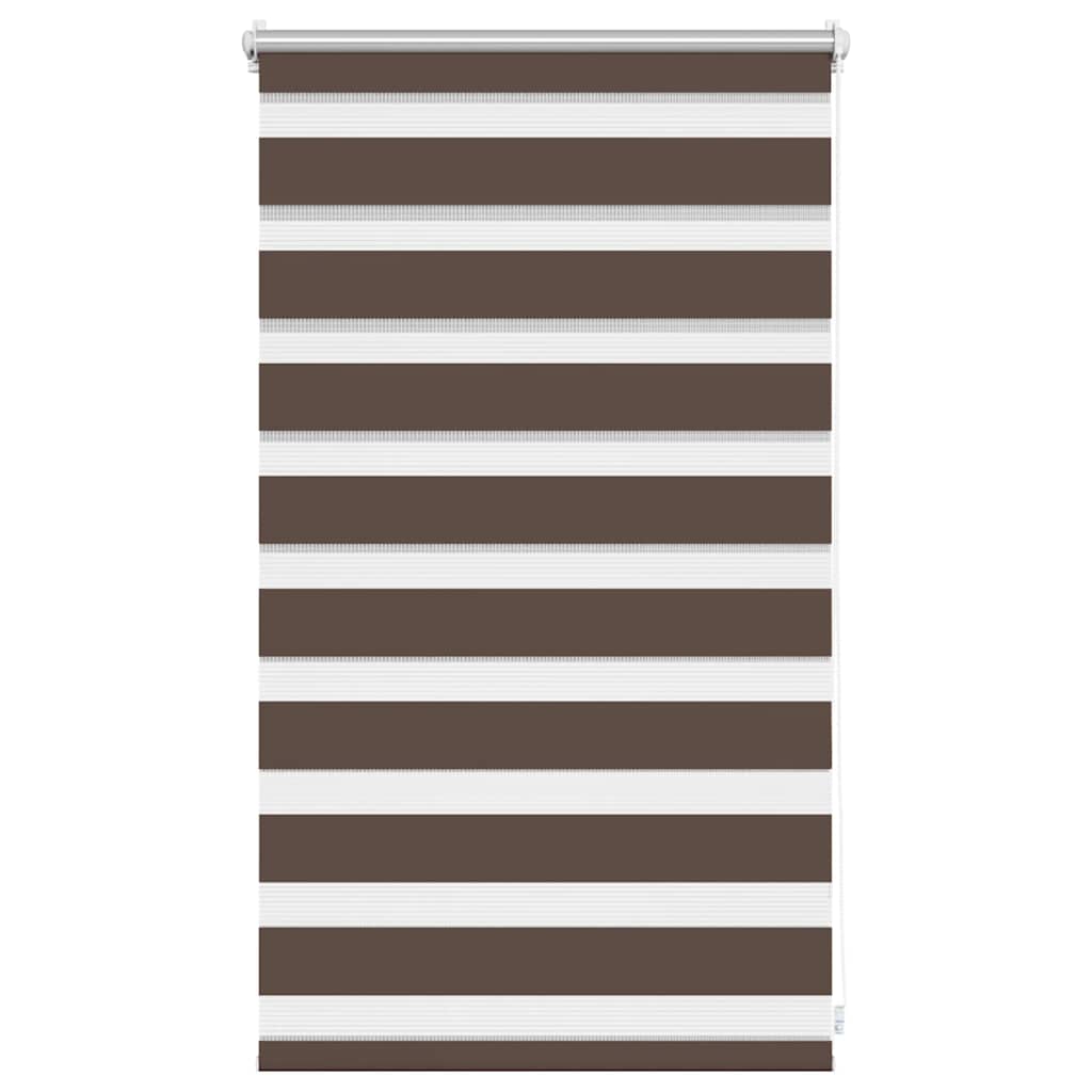 Roleta zebra VidaXL 50,9x100 cm szerokość tkaniny 46,7 cm kawowy brąz