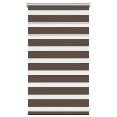 Roleta zebra VidaXL 50,9x100 cm szerokość tkaniny 46,7 cm kawowy brąz