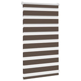 Roleta zebra VidaXL 50,9x100 cm szerokość tkaniny 46,7 cm kawowy brąz