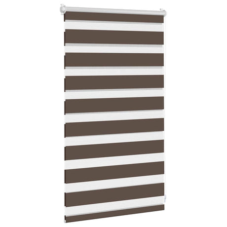 Roleta zebra VidaXL 50,9x100 cm szerokość tkaniny 46,7 cm kawowy brąz