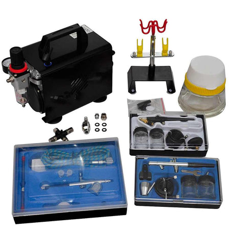 Zestaw sprężarki airbrush vidaxl z 3 pistoletami
