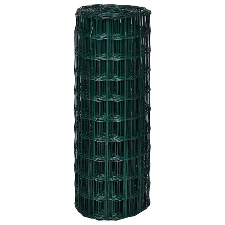 Vidaxl euro hek 10x1,0 m stalowy zielony