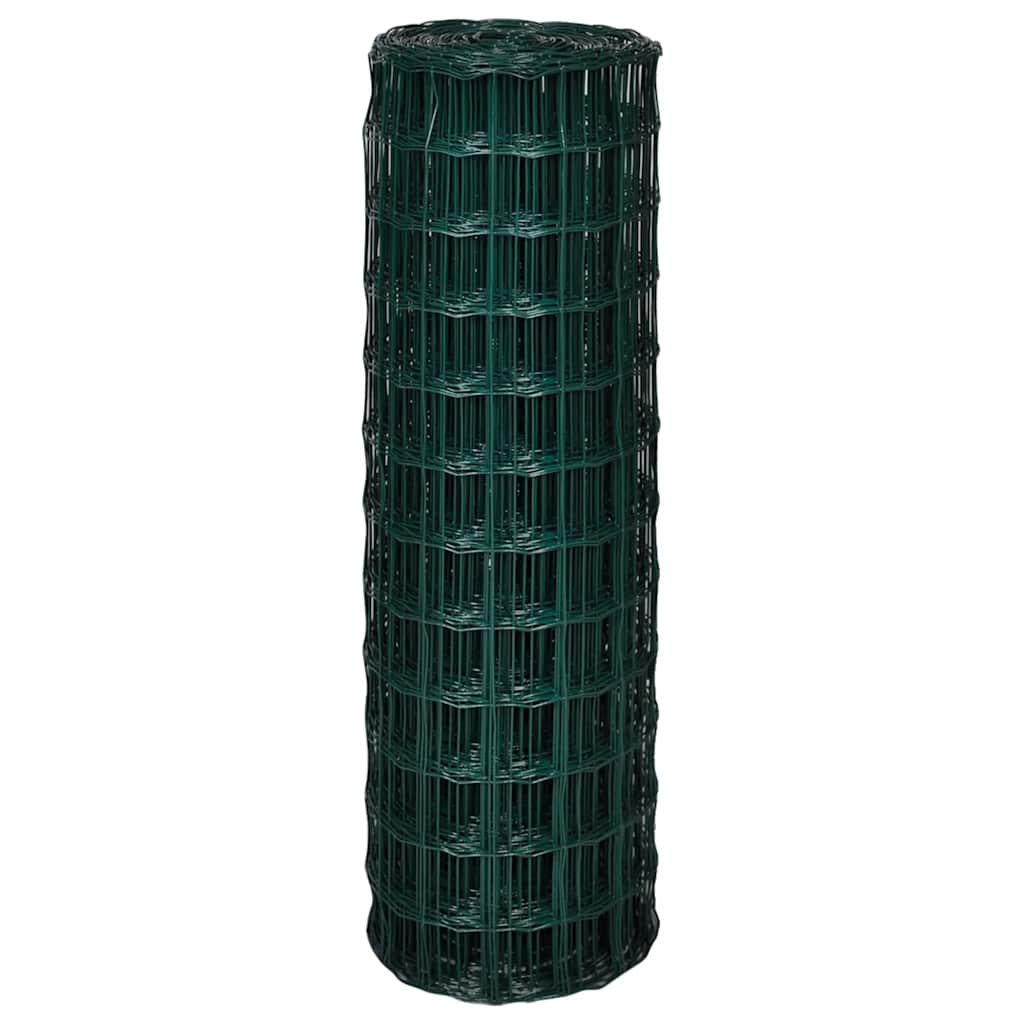 Vidaxl euro hek 10x1,2 m stalowy zielony
